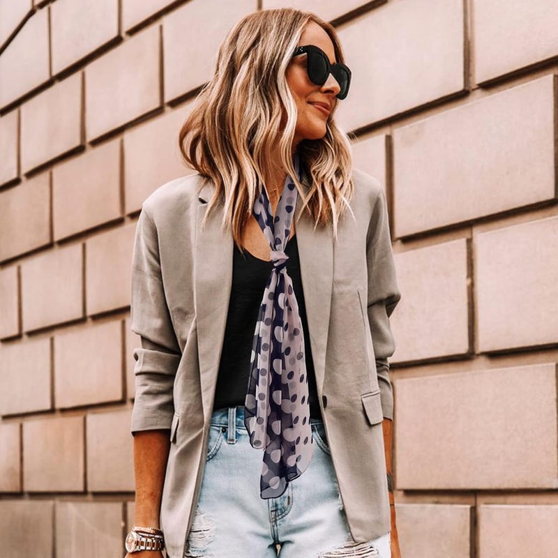 E-Clover Herebuy - Unique Women's Floral Scarves: Chiffon Flowers & Birds Printed Scarf - Image 2